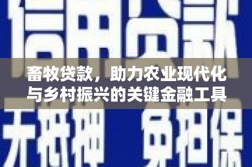 抚州畜牧贷款，助力农业现代化与乡村振兴的关键金融工具