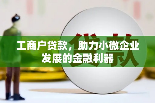 抚州工商户贷款，助力小微企业发展的金融利器