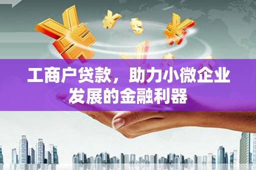 抚州工商户贷款，助力小微企业发展的金融利器