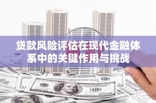 抚州贷款风险评估在现代金融体系中的关键作用与挑战