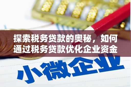 抚州探索税务贷款的奥秘，如何通过税务贷款优化企业资金流