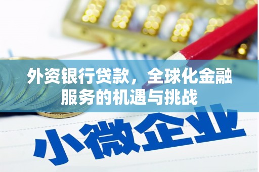 抚州外资银行贷款，全球化金融服务的机遇与挑战
