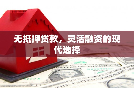 抚州无抵押贷款，灵活融资的现代选择