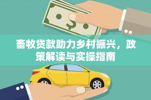 抚州畜牧贷款助力乡村振兴，政策解读与实操指南