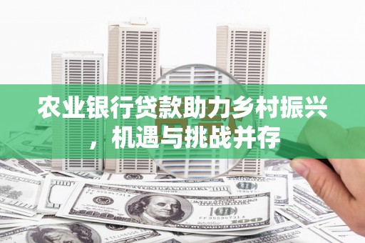 抚州农业银行贷款助力乡村振兴，机遇与挑战并存